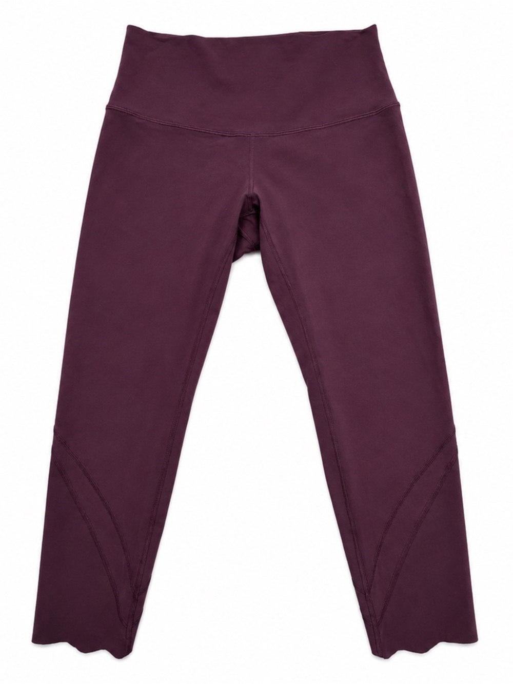 lululemon athletica Plum High-Waist Leggings with Scalloped Hem